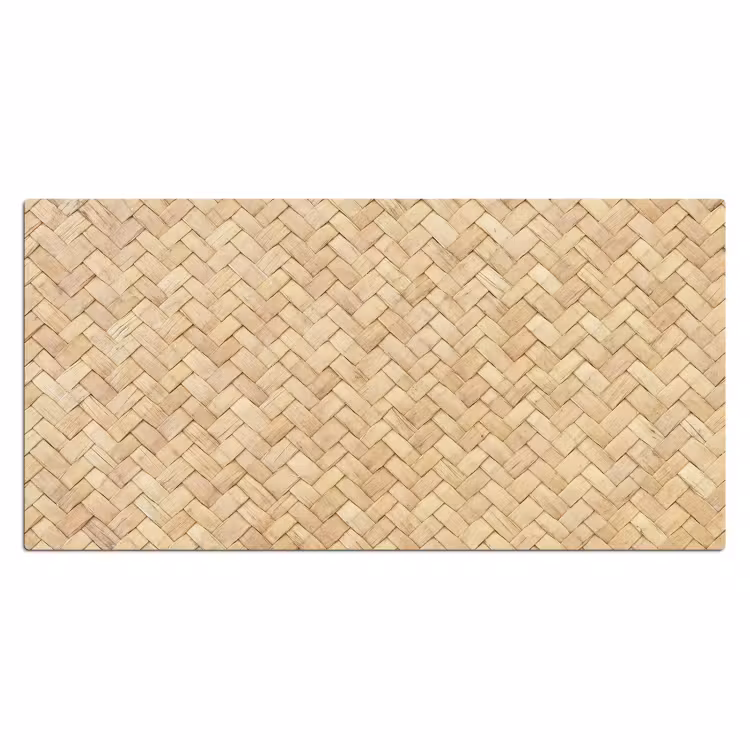 Bureau onderlegger - patroon-beige-rotan-print — 2