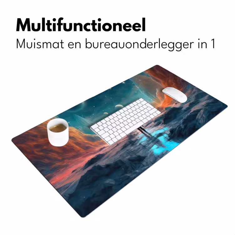 Bureau onderlegger - bergen-ruimte-planeten-astronaut — 7