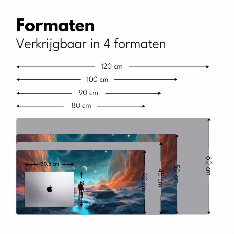 Bureau onderlegger - bergen-ruimte-planeten-astronaut — 8