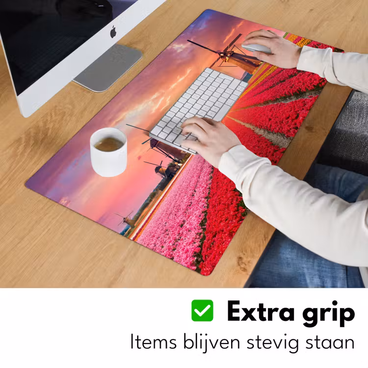 Bureau onderlegger - bloemen-tulpen-bloemenveld-molens-holland — 5