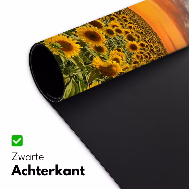 Bureau onderlegger - bloemen-zonnebloem-zonsondergang-nacht-oranje — 4