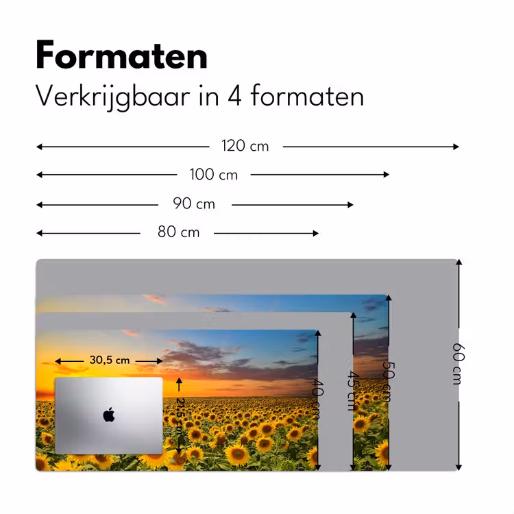 Bureau onderlegger - bloemen-zonnebloem-zonsondergang-nacht-oranje — 7