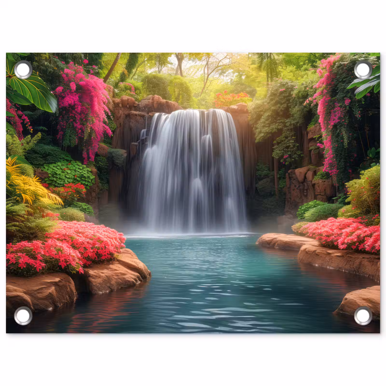 Tuinposter - Betoverende Waterval in de Tropen — 1