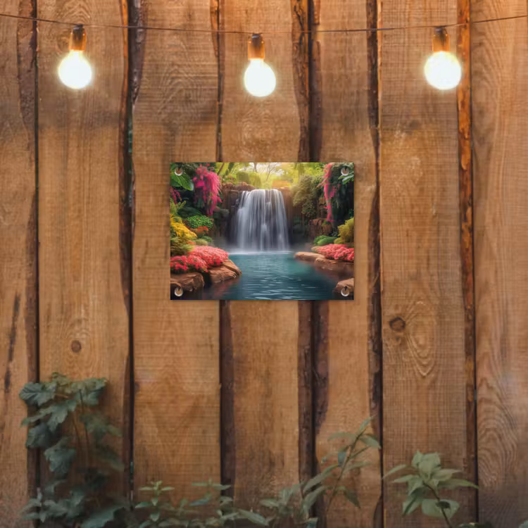 Tuinposter - Betoverende Waterval in de Tropen — 2
