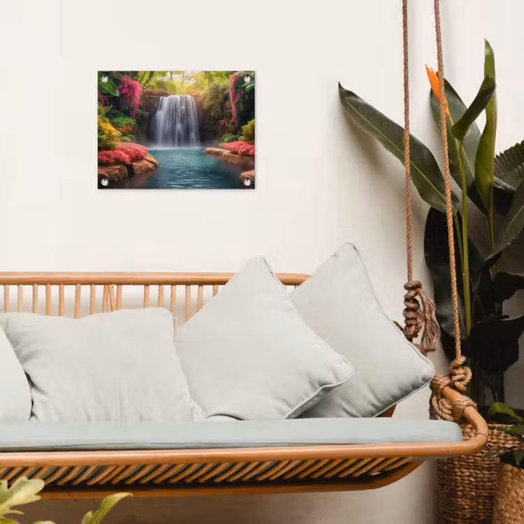 Tuinposter - Betoverende Waterval in de Tropen — 5