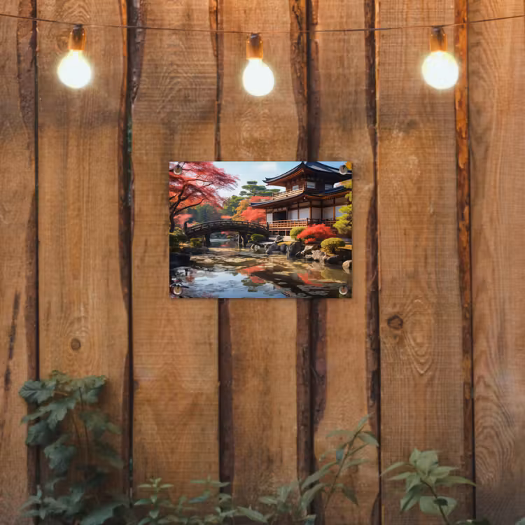 Tuinposter - Japanse Tuin in de Herfst — 2
