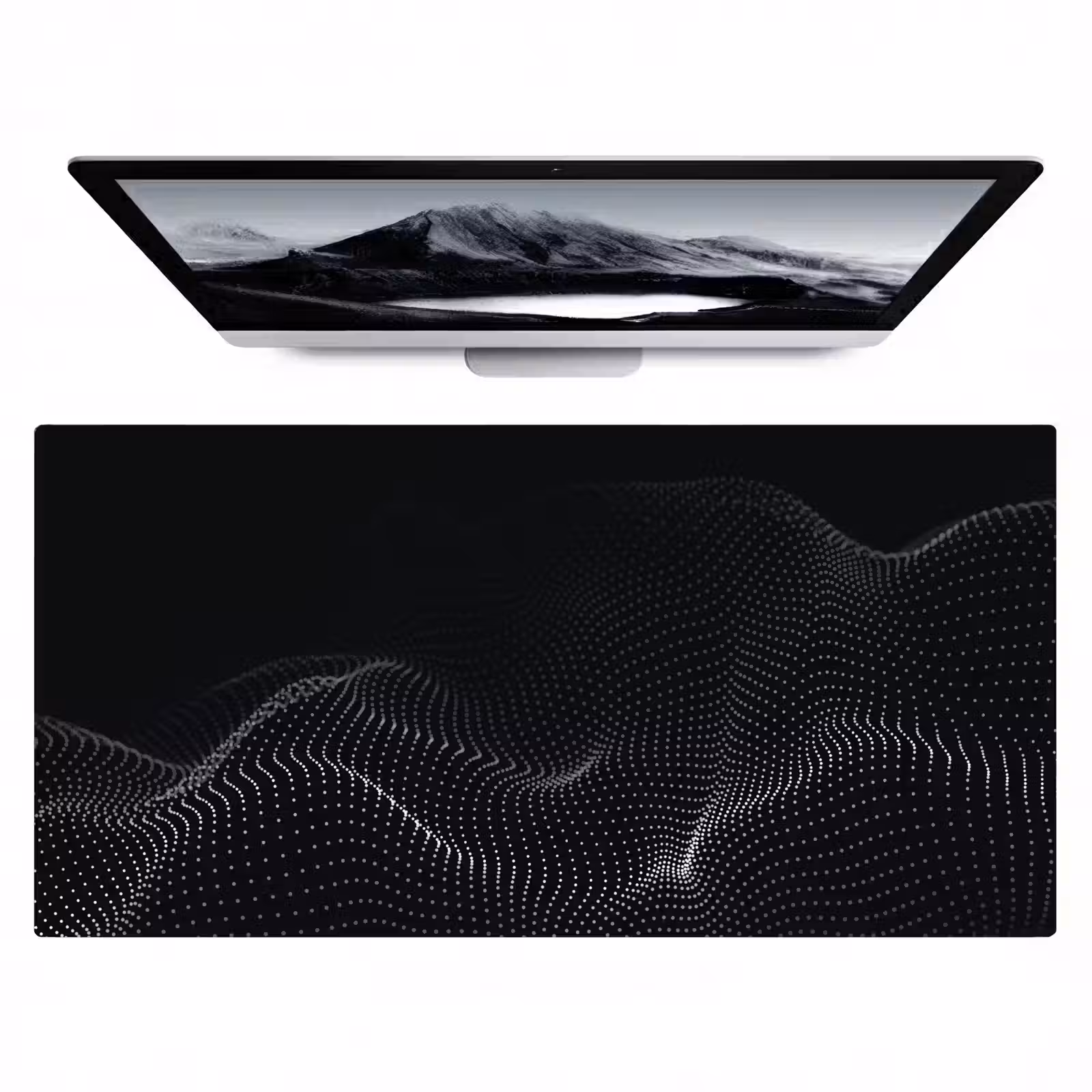 Bureau onderlegger - abstract-zwart-wave-gaming — 1