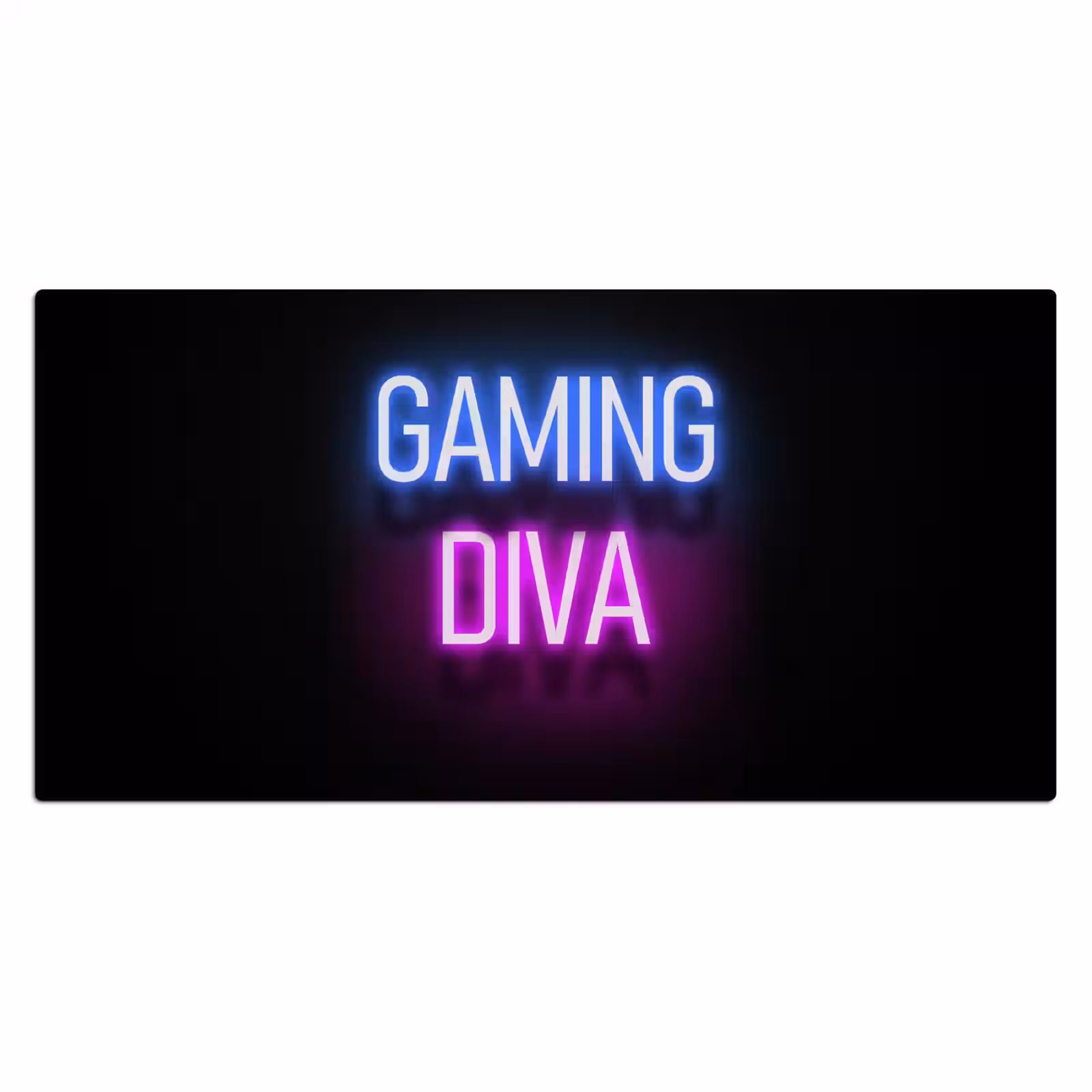 Bureau onderlegger - gaming-quotes-neon-gaming-diva-vrouwen — 1