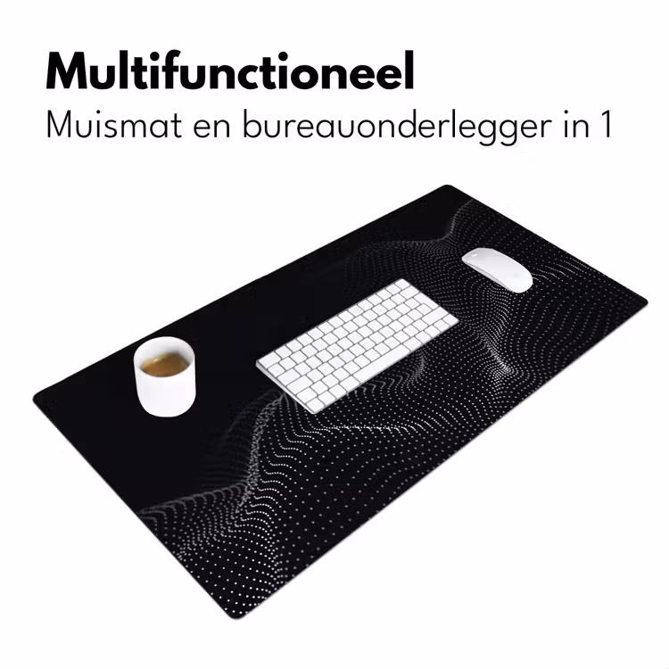Bureau onderlegger - abstract-zwart-wave-gaming — 7