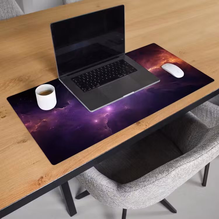 Bureau onderlegger - galaxy-neon-paars-sterren-gaming — 3