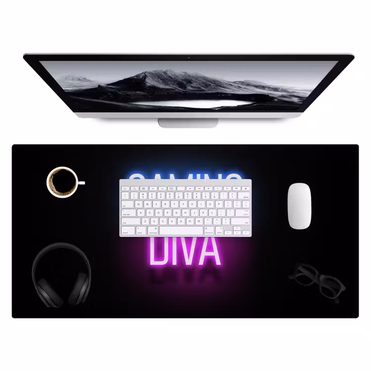 Bureau onderlegger - gaming-quotes-neon-gaming-diva-vrouwen — 3