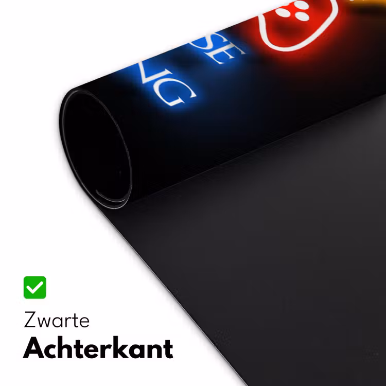 Bureau onderlegger - gaming-quotes-neon-house-of-gaming-kroon-tekst — 4