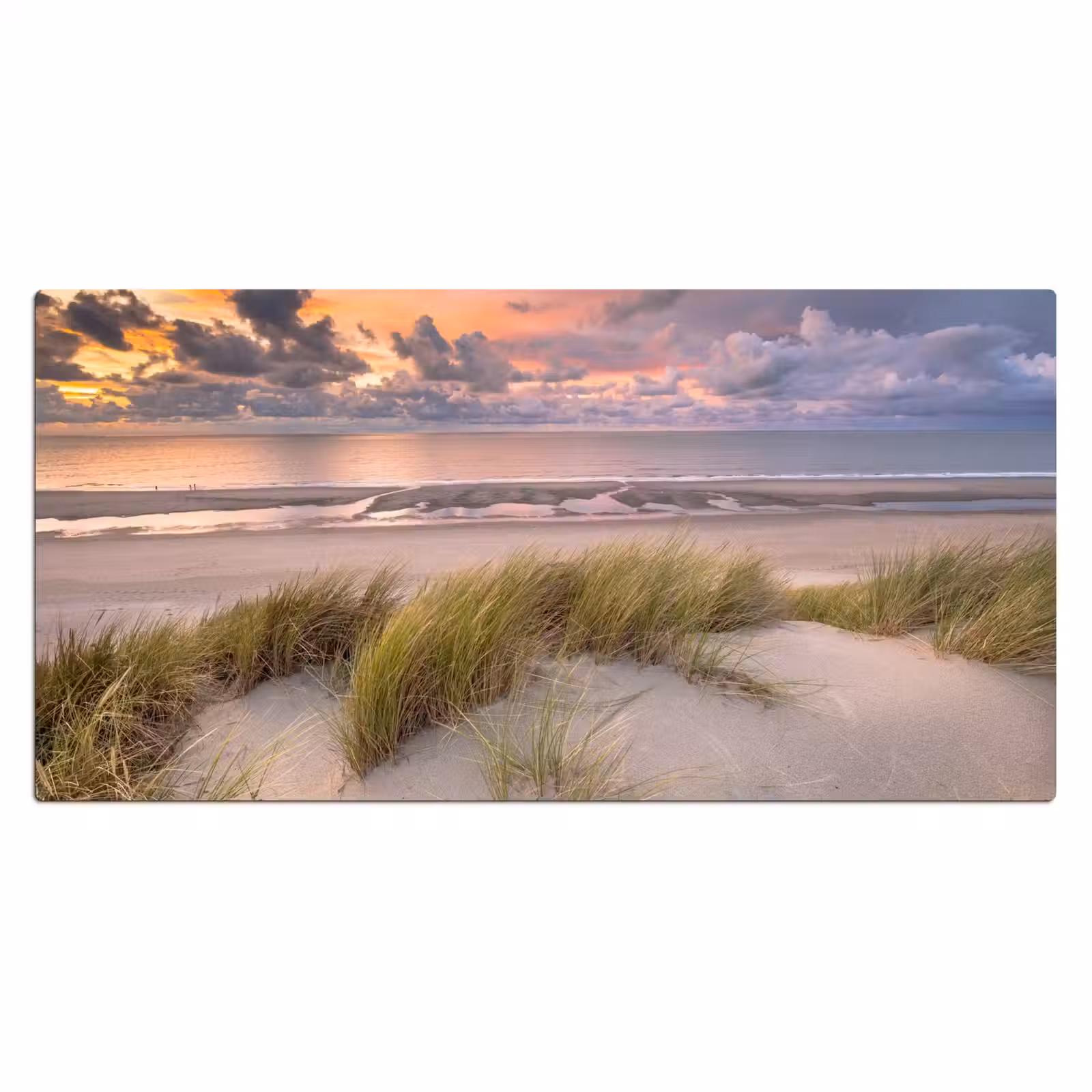 Bureau onderlegger - Zonsondergang - Duin - Strand - Planten - Zee — 1
