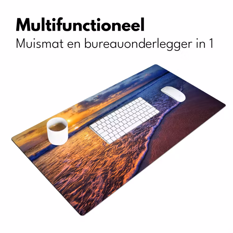 Bureau onderlegger - Zee - Strand - Zonsondergang - Wolken - Horizon — 6