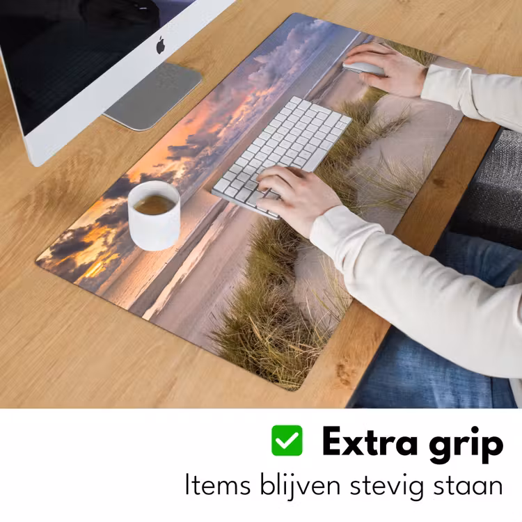 Bureau onderlegger - Zonsondergang - Duin - Strand - Planten - Zee — 5
