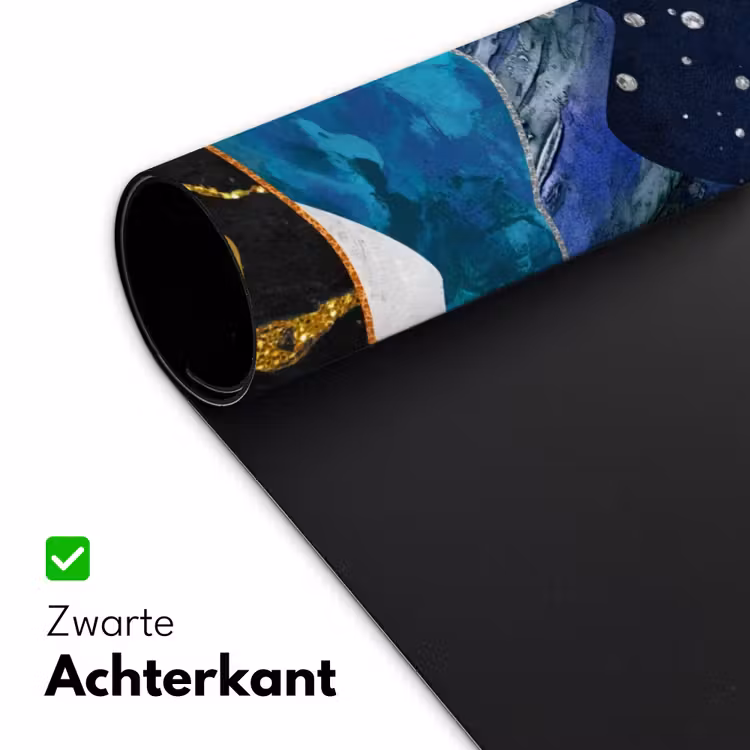 Bureau onderlegger - Nacht - Goud - Marmer - Abstract - Landschap - Berg — 4