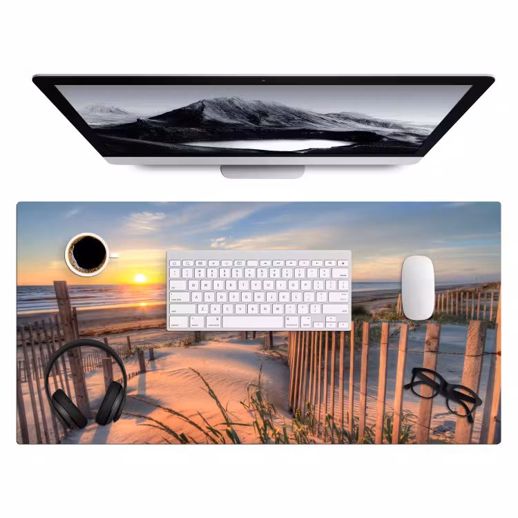 Bureau onderlegger - Strand - Zee - Duin - Zonsondergang - Landschap — 3