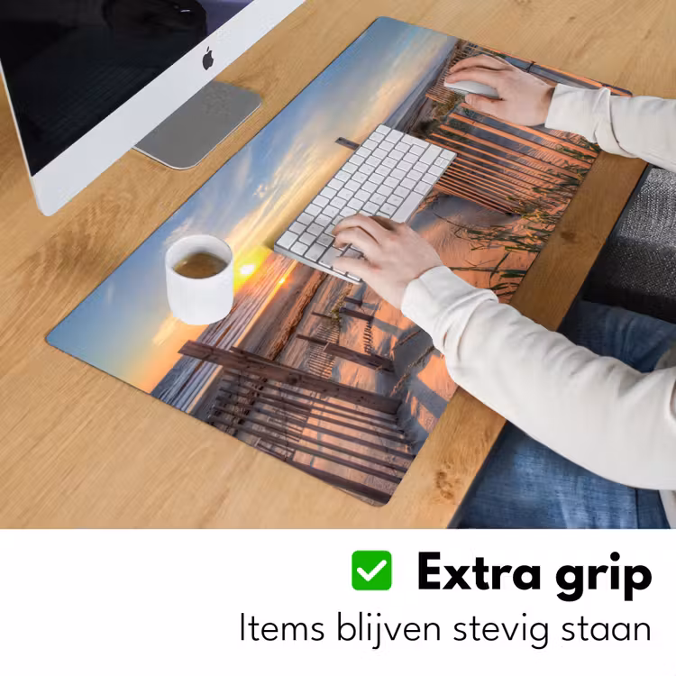 Bureau onderlegger - Strand - Zee - Duin - Zonsondergang - Landschap — 5