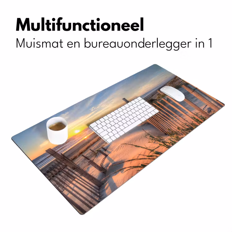 Bureau onderlegger - Strand - Zee - Duin - Zonsondergang - Landschap — 6