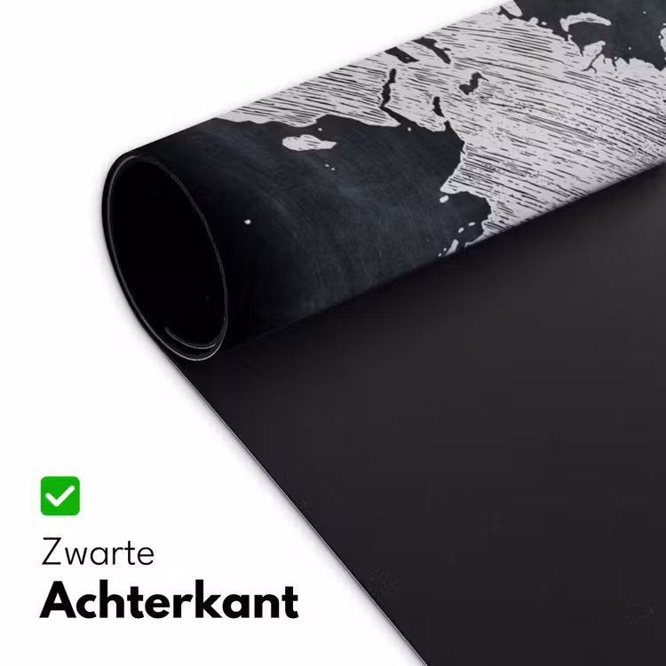 Bureau onderlegger - Wereldkaart - Krijtbord - Quote — 4
