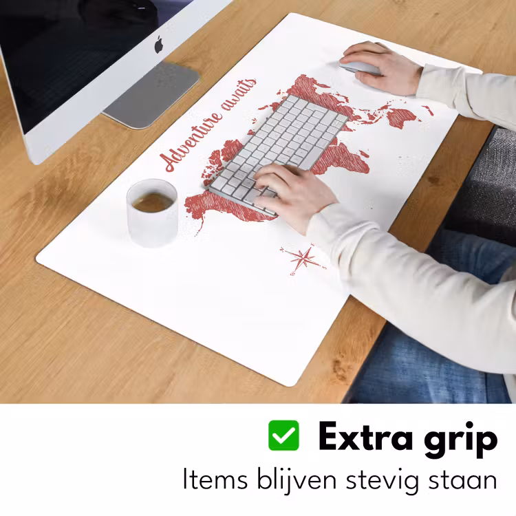Bureau onderlegger - Wereldkaart - Rood - Quote — 5