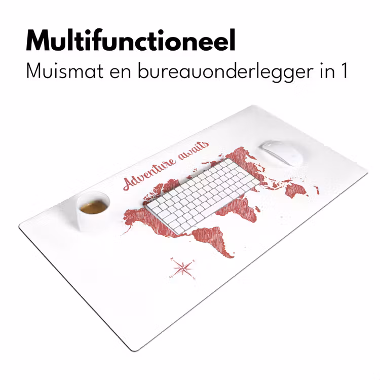Bureau onderlegger - Wereldkaart - Rood - Quote — 6