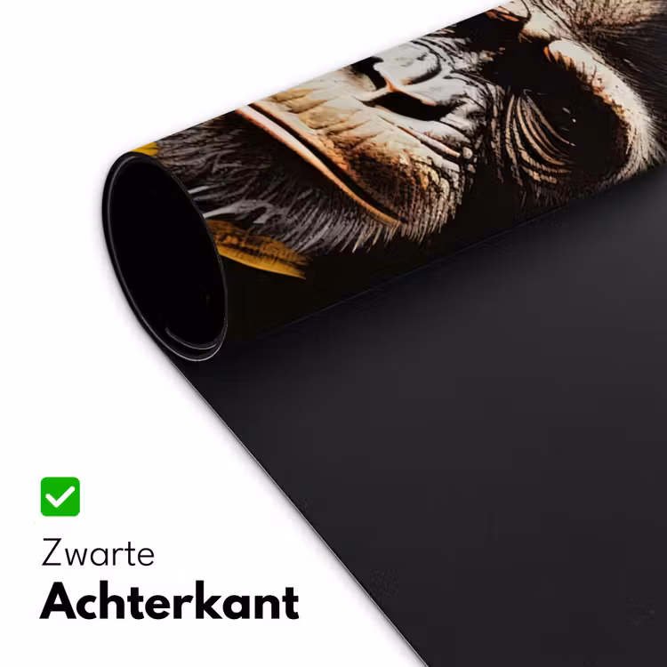 Bureau onderlegger - Aap - Chimpansee - Banaan - Geel - Dieren - Stropdas — 4