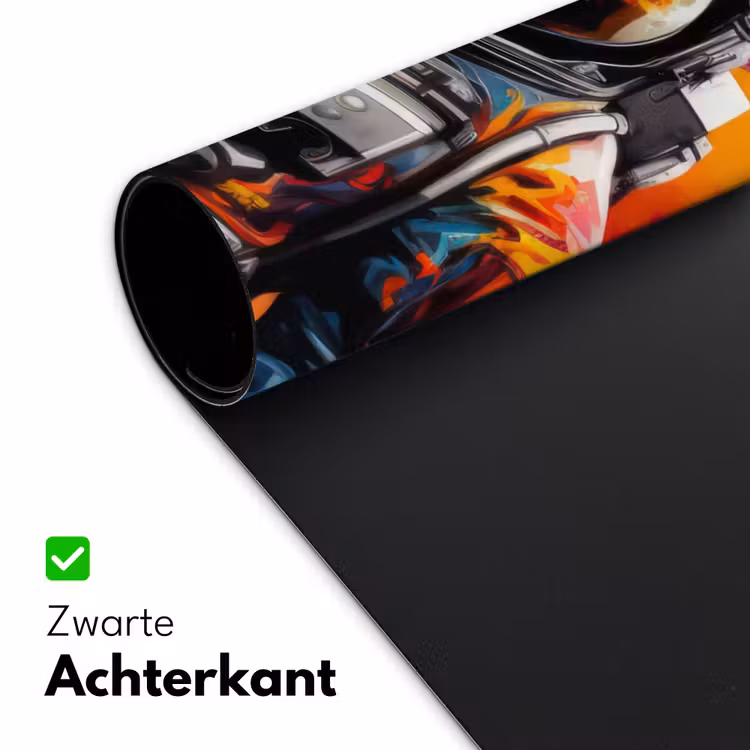 Bureau onderlegger - Astronaut - Graffiti - Zwart - Kleuren — 4
