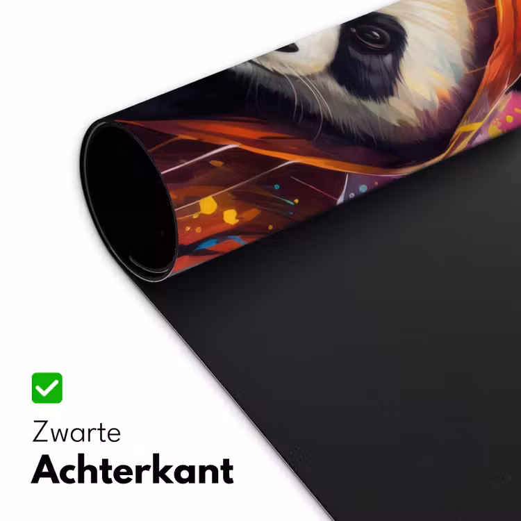 Bureau onderlegger - Panda - Jas - Graffiti - Oranje — 4