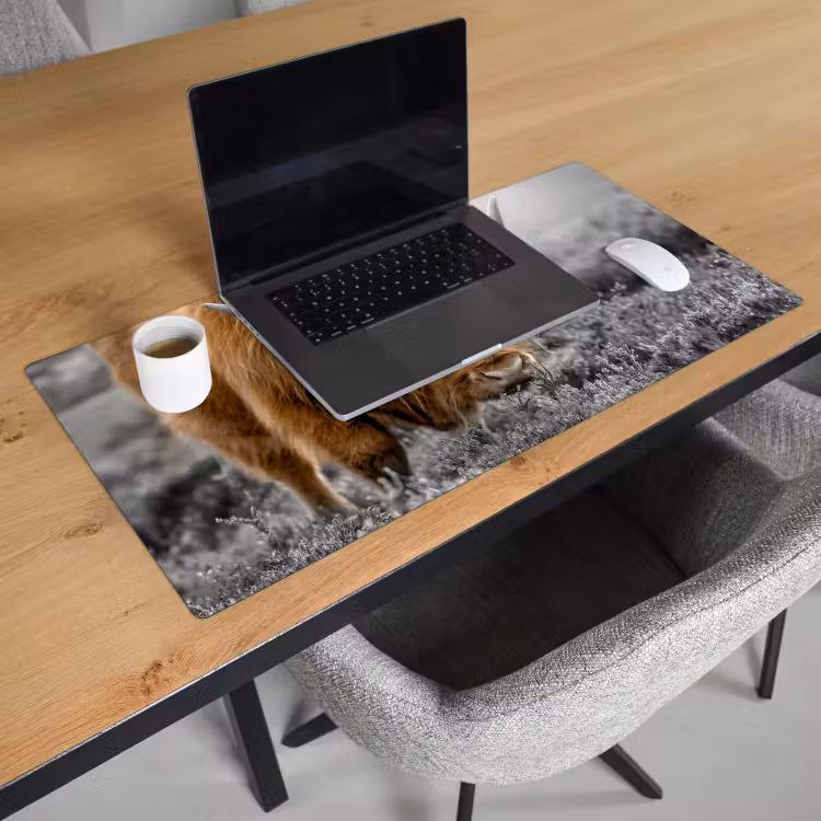 Bureau onderlegger - Schotse Hooglander - Dieren - Bruin - Koe - Zwart - Wit - Natuur — 2
