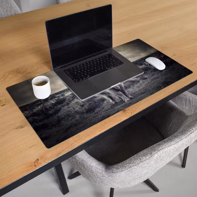 Bureau onderlegger - Schotse hooglander - Dieren - Wolken - Koe - Natuur — 2