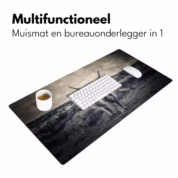 Bureau onderlegger - Schotse hooglander - Dieren - Wolken - Koe - Natuur — 6