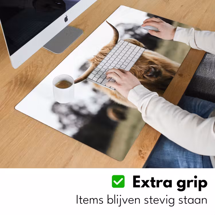 Bureau onderlegger - Schotse Hooglander - Koe - Gras - Dieren - Natuur — 5