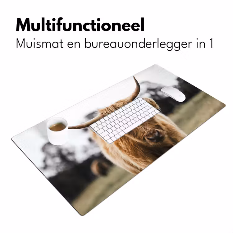 Bureau onderlegger - Schotse Hooglander - Koe - Gras - Dieren - Natuur — 6