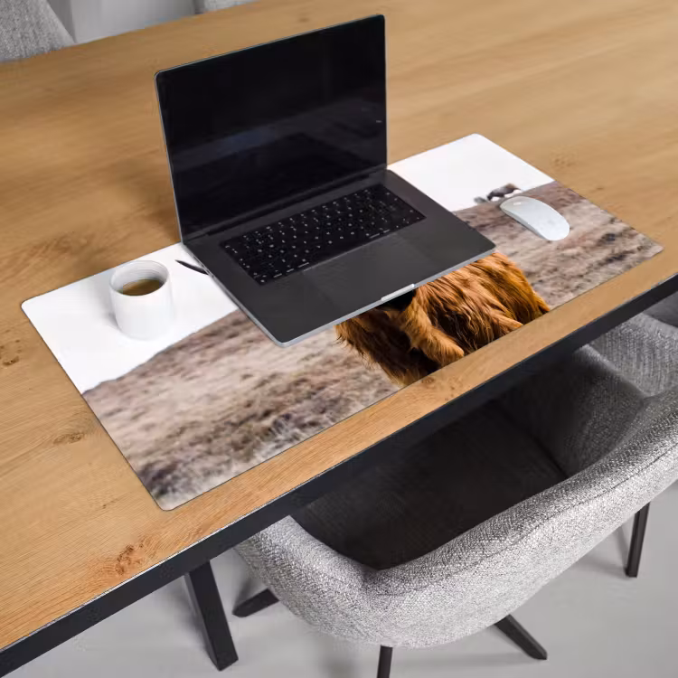 Bureau onderlegger - Schotse hooglander - Landschap - Koe - Bruin - Dieren - Natuur — 2