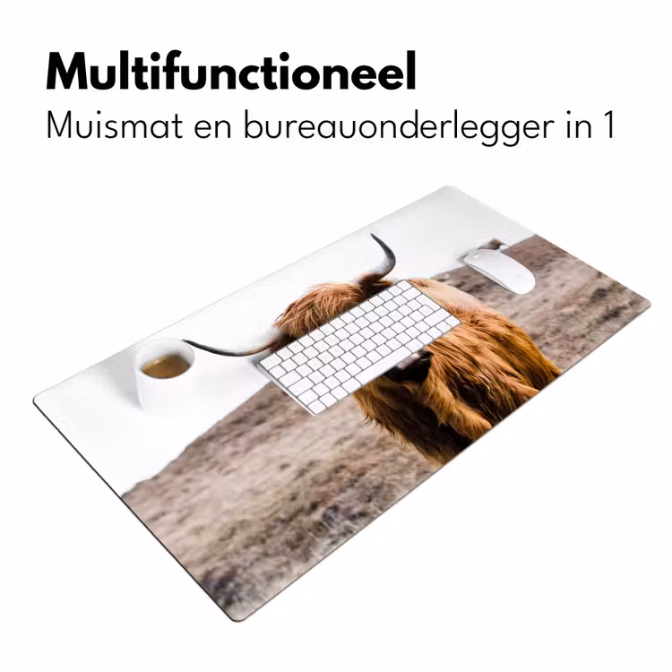Bureau onderlegger - Schotse hooglander - Landschap - Koe - Bruin - Dieren - Natuur — 6