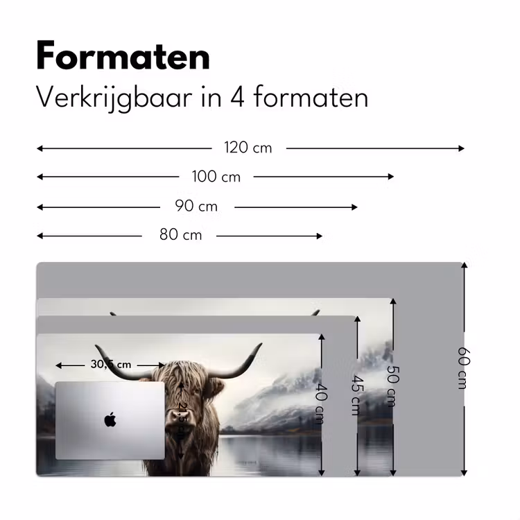 Bureau onderlegger - Schotse hooglander - Water - Nat — 7