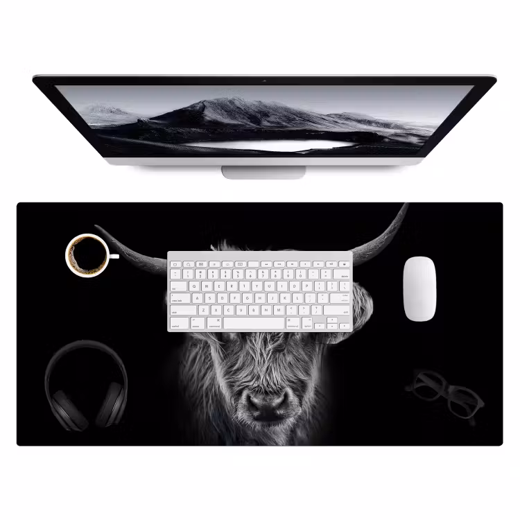 Bureau onderlegger - Schotse hooglander - Zwart - Koe - Dieren — 3
