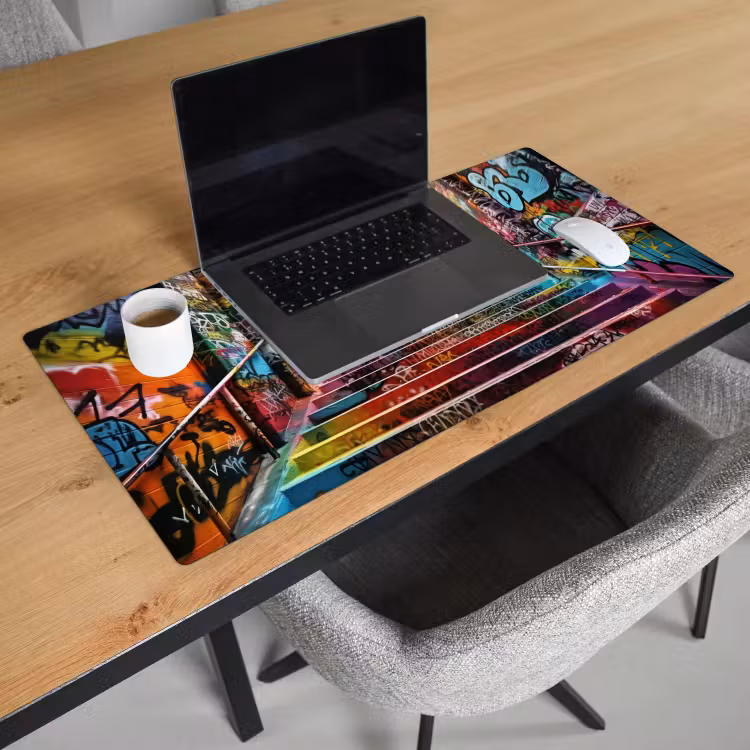 Bureau onderlegger - Trap - Graffiti - Kleuren - Kunst — 2