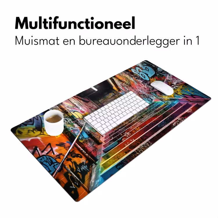 Bureau onderlegger - Trap - Graffiti - Kleuren - Kunst — 6