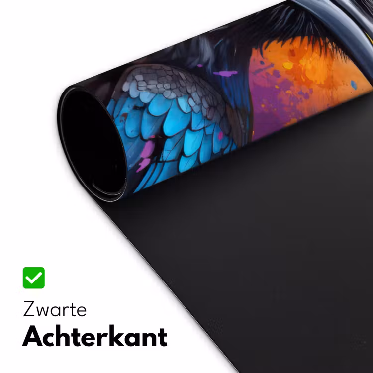 Bureau onderlegger - Vogel - Kraai - Graffiti - Zwart - Dieren — 4