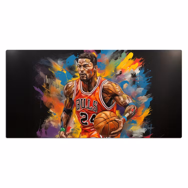 Bureau onderlegger - Basketbal - Verf - Kleuren - Rood — 1
