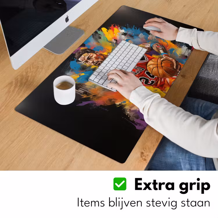 Bureau onderlegger - Basketbal - Verf - Kleuren - Rood — 5
