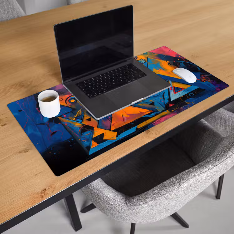 Bureau onderlegger - Graffiti - Kleuren - Oog - Kunst — 2