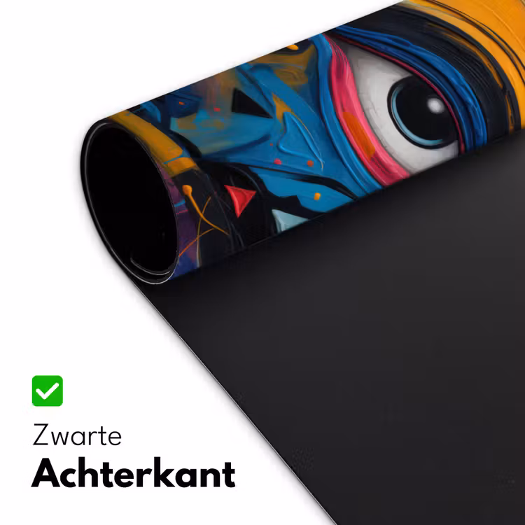 Bureau onderlegger - Graffiti - Kleuren - Oog - Kunst — 4