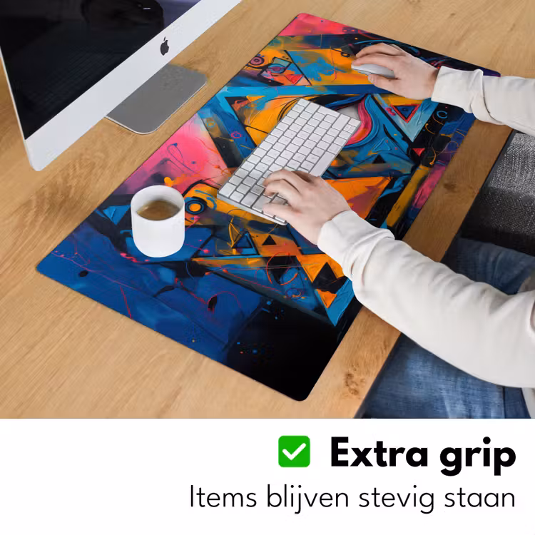 Bureau onderlegger - Graffiti - Kleuren - Oog - Kunst — 5