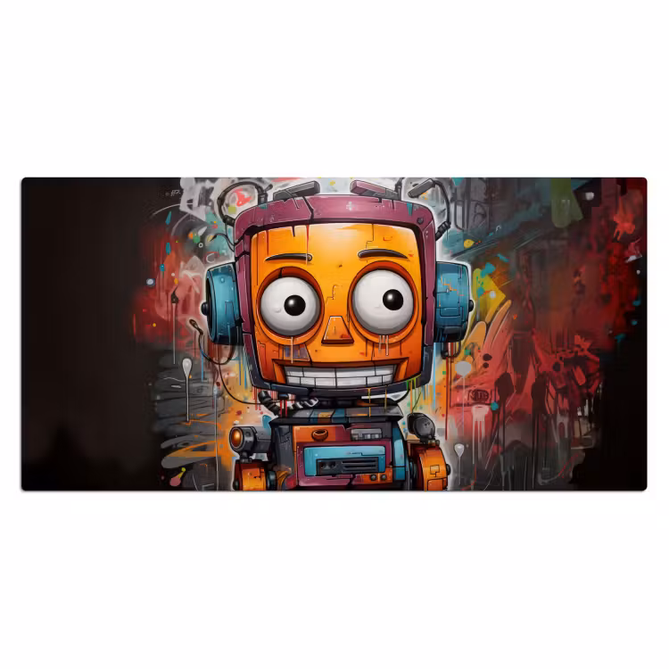Bureau onderlegger - Robot Graffiti — 1