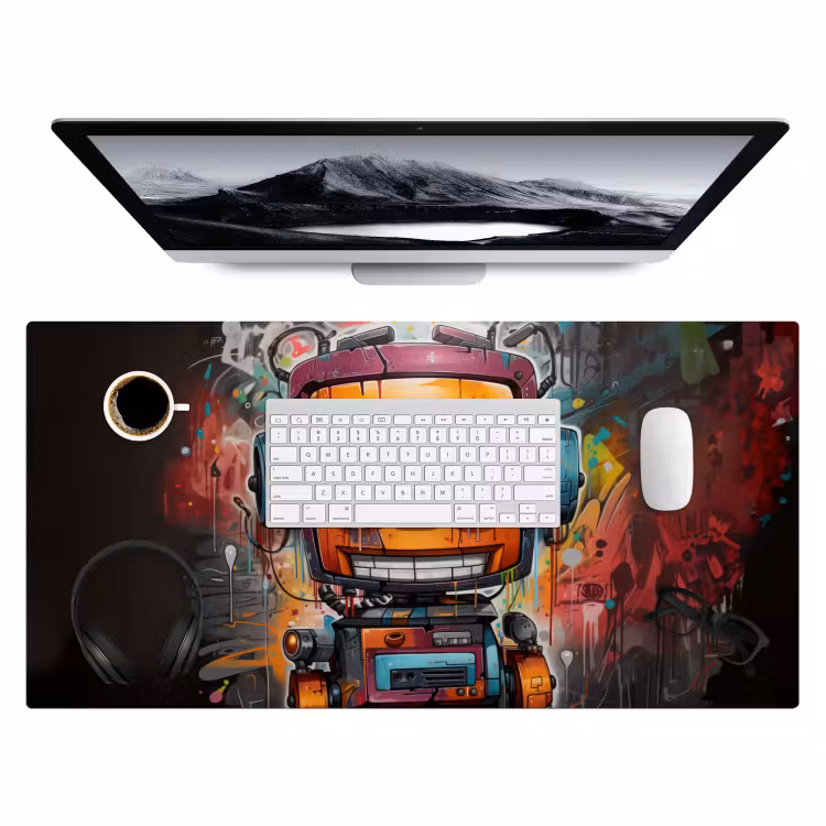 Bureau onderlegger - Robot Graffiti — 3
