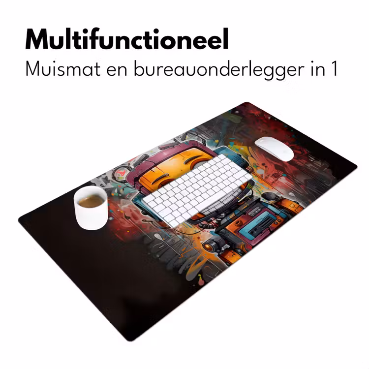 Bureau onderlegger - Robot Graffiti — 6