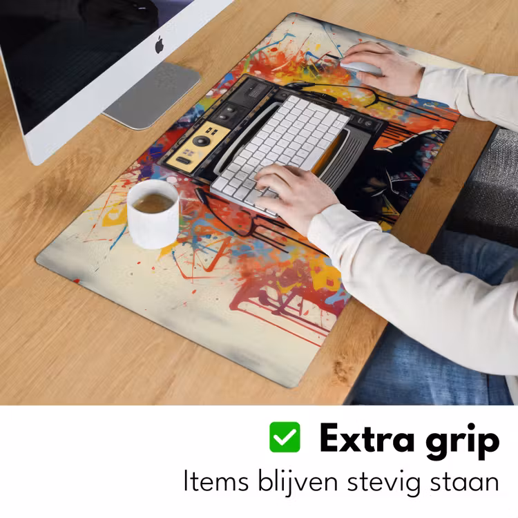 Bureau onderlegger - Televisie - Graffiti - Mens - Kleuren — 5